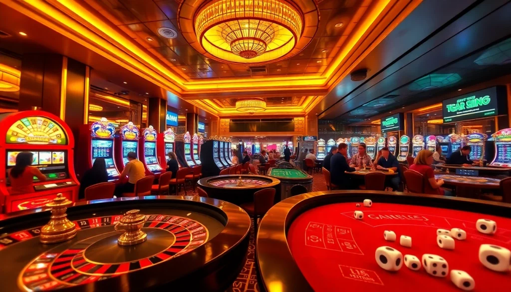 Experience the vibrant casino ambiance with players enjoying games from https://gg88.tech/, capturing excitement and thrill in gambling.